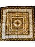 Avon 100% Silk Floral Black Gold White Silk Scarf One size - photo 2