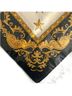Avon 100% Silk Floral Black Gold White Silk Scarf One size - photo 5