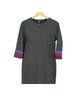 Lea & Viola Color Block Black Red Blue Casual Dress Size M - photo 8