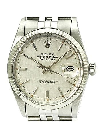 Rolex ROLEX Datejust 18K White Gold Steel Automatic Mens Watch 16014 Polished (view 1)