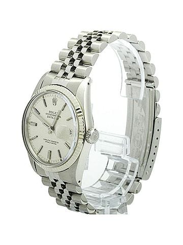 Rolex ROLEX Datejust 18K White Gold Steel Automatic Mens Watch 16014 Polished (view 2)
