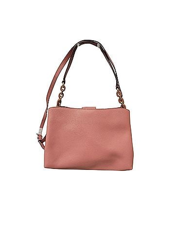 Michael Kors Portia Large Saffiano Pale Pink Leather  Shoulder Bag (view 2)