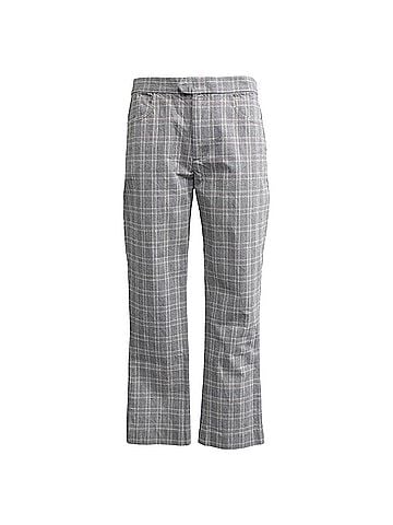 Isabel Marant Isabel Marant Etoile Plaid Trousers in Grey Wool (view 1)