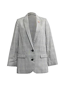 Zadig & Voltaire  Zadig & Voltaire Plaid Single-Breasted Blazer in Grey Wool (view 1)