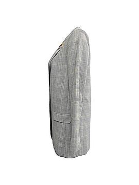 Zadig & Voltaire  Zadig & Voltaire Plaid Single-Breasted Blazer in Grey Wool (view 2)
