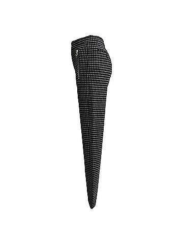 Isabel Marant Isabel Marant Check-Print Tweed Trousers in Black Cotton (view 2)