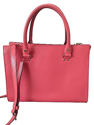 Kate Spade New York Wellesley Durham Double Handles Flamingo Pink Leather Satchel (view 2)
