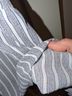 Monteau Stripes Blue Gray Casual Dress Size M - photo 4