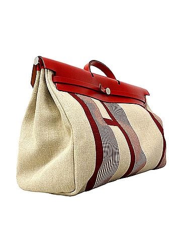Hermès Hermes Herback Zip GM Canvas Handbag, Red, D Stamp, Women's (view 2)