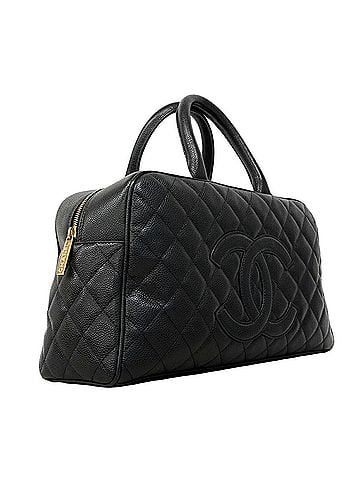 Chanel Chanel Matelassé handbag, caviar leather, black, women's. (view 2)