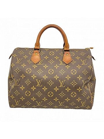 Louis Vuitton Louis Vuitton Monogram Speedy 30 Handbag M41108 Brown Women's (view 1)