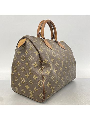 Louis Vuitton Louis Vuitton Monogram Speedy 30 Handbag M41108 Brown Women's (view 2)