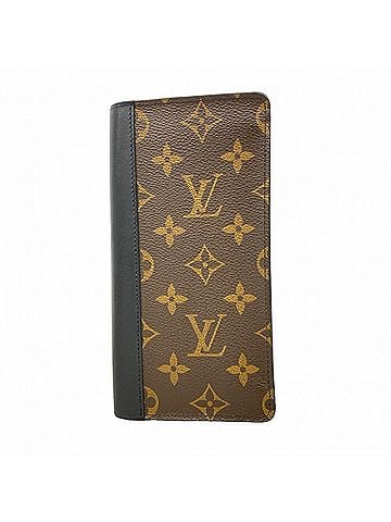 Louis Vuitton Louis Vuitton Monogram Macassar Portefeuille Tanon Long Wallet M93800 Brown Black Men's (view 1)