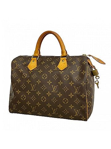 Louis Vuitton Louis Vuitton Monogram Speedy 30 Handbag M41108 Brown Women's (view 1)