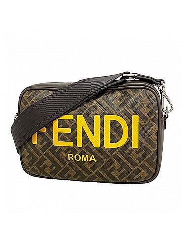 Fendi Fendi Zucca Shoulder Bag, Brown, Men's (view 1)
