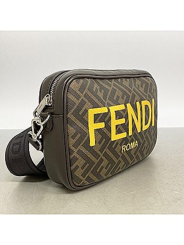 Fendi Fendi Zucca Shoulder Bag, Brown, Men's (view 2)