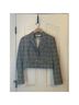 Veronica Beard Plaid Gray Blue Jacket Size 8 - photo 5