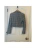 Veronica Beard Plaid Gray Blue Jacket Size 8 - photo 6