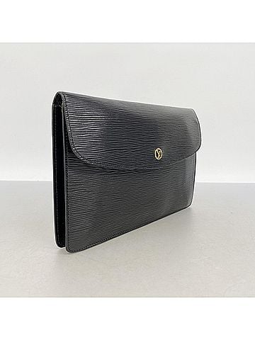 Louis Vuitton Louis Vuitton Epi Montaigne 27 Clutch Bag M52652 Noir (Men's/Women's) (view 2)