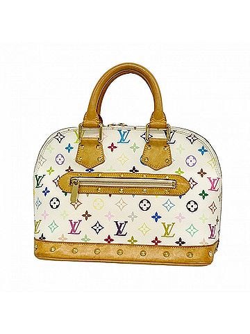 Louis Vuitton Louis Vuitton Alma Monogram Multicolor Handbag M92647 Blanc (Women's) (view 1)
