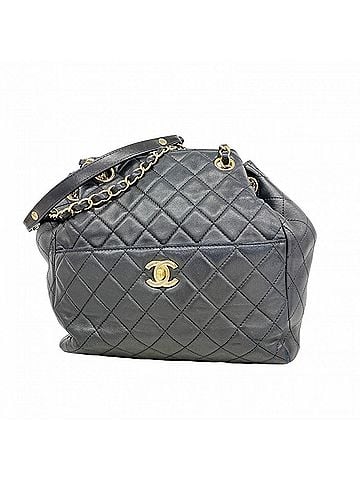 Chanel Chanel Matelassé Chain Shoulder Bag, Lambskin, Black, Women's (view 1)