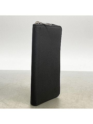 Louis Vuitton Louis Vuitton Cuir Taurillon Zippy Wallet Vertical M58412 Noir Men's Long (view 2)