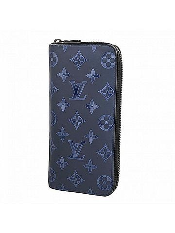 Louis Vuitton Louis Vuitton Monogram Shadow Zippy Wallet Vertical M80423 Navy Men's Long (view 1)