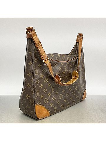 Louis Vuitton Louis Vuitton Monogram Boulogne 35 Shoulder Bag M51260 Brown Women's (view 2)