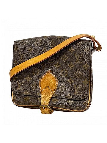 Louis Vuitton Louis Vuitton Monogram Cartouchiere MM Shoulder Bag M51253 Brown Women's (view 1)
