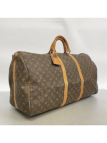 Louis Vuitton Louis Vuitton Bags - Boston Monogram Keepall Bandoulière 60 M41412 Brown Men's & Women's (view 2)
