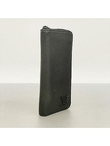 Louis Vuitton Louis Vuitton Aerogram Zippy Wallet Horizontal Long M80334 Black Men's (view 2)