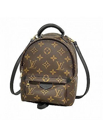 Louis Vuitton Louis Vuitton Monogram Palm Springs Backpack MINI M44873 Brown Women's (view 1)