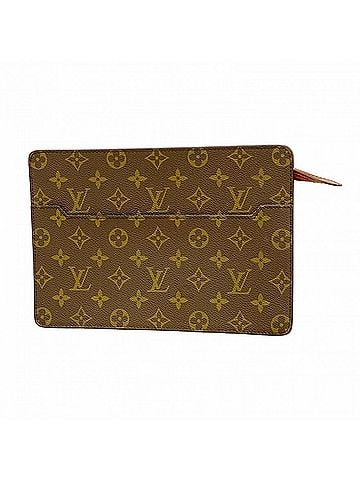 Louis Vuitton Louis Vuitton Monogram Pochette Homme Clutch Bag M51795 Brown Men's (view 1)