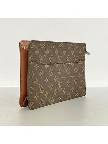 Louis Vuitton Louis Vuitton Monogram Pochette Homme Clutch Bag M51795 Brown Men's (view 2)