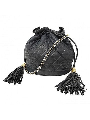 Chanel Chanel Matelassé Chain Shoulder Bag, Lambskin, Black, Women's (view 1)