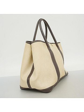Hermès Hermes Garden MM Tote Bag, Toile H Brown, ?F stamp, Women's. (view 2)