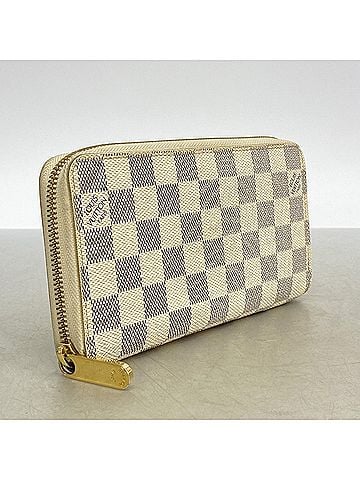 Louis Vuitton Louis Vuitton Damier Azur Zippy Wallet N60019 White Women's Long (view 2)