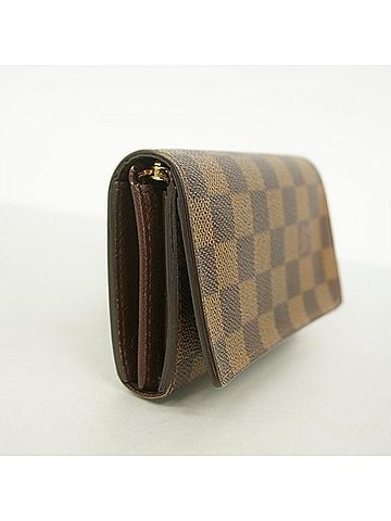 Louis Vuitton Louis Vuitton Damier Portefeuille Tresor Wallet N61736 Ebene Women's (view 2)