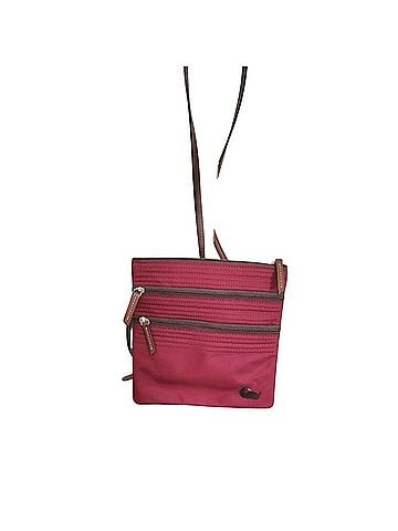 Dooney & Bourke  Triple Zip Nylon  Leather Crossbody Bag (view 1)