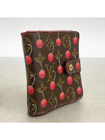 Louis Vuitton Louis Vuitton Monogram Cherry Compact Zip Wallet M95005 Brown Women's (view 2)