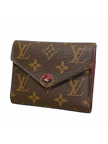 Louis Vuitton Louis Vuitton Tri-fold Wallet Monogram Portefeuille Victorine M41938 Fuchsia Women's (view 1)