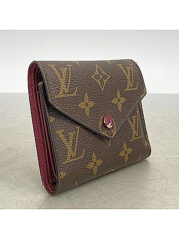 Louis Vuitton Louis Vuitton Tri-fold Wallet Monogram Portefeuille Victorine M41938 Fuchsia Women's (view 2)