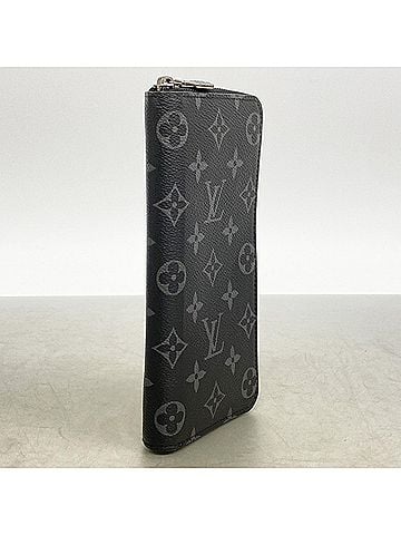 Louis Vuitton Louis Vuitton Monogram Eclipse Zippy Wallet Vertical M62295 Black Men's Long (view 2)