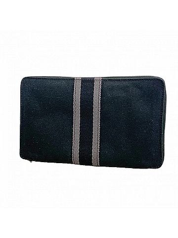 Hermès Hermes Fourre-Tout Purse GM Canvas Long Wallet, Black, Men's & Women's (view 1)