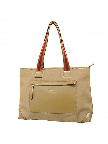 Gucci Gucci Tote Bag 019 0426 Canvas Khaki Women's (view 1)