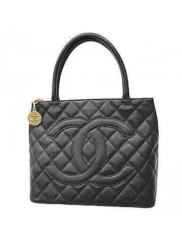 Chanel Chanel Tote Bag, Reissue Tote, Caviar Leather, Black, Women's (view 1)