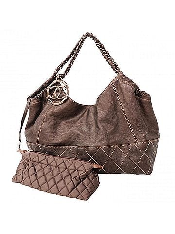 Chanel Chanel Coco Cabas Leather Chain Tote Bag, Brown, for Women (view 1)