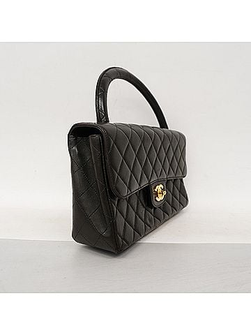 Chanel Chanel Matelassé Lambskin Handbag, Black (view 2)
