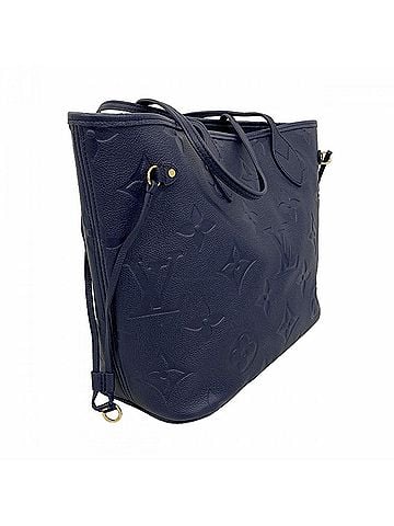 Louis Vuitton Louis Vuitton Monogram Empreinte Neverfull MM Tote Bag M47143 Navy Women's (view 2)