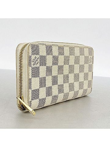Louis Vuitton Louis Vuitton Damier Azur Zippy Wallet N60019 White Women's Long (view 2)